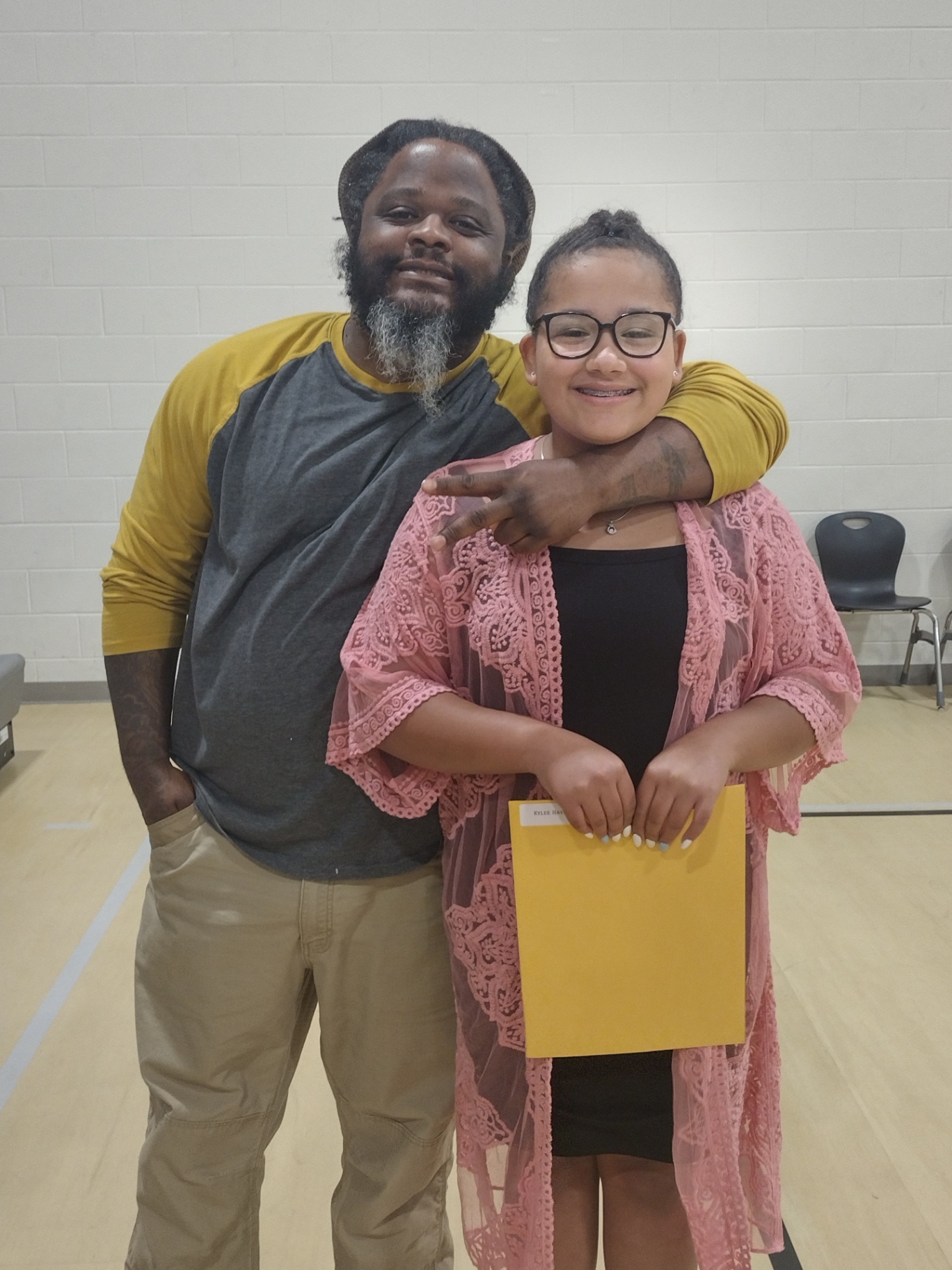 Proud dad & daughter