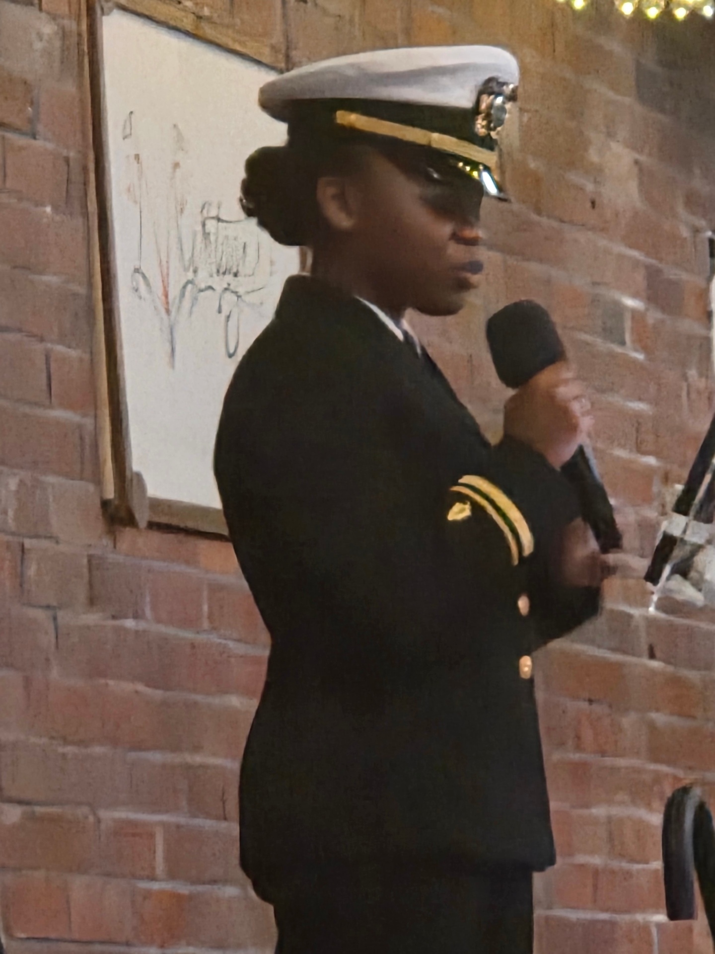 Brooklyn — taking the mic